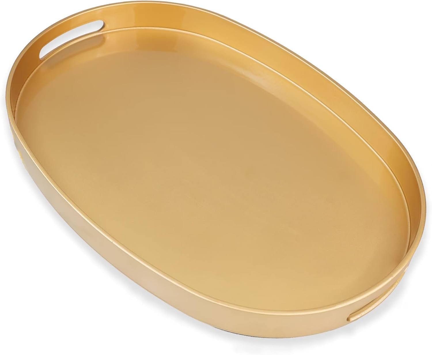 Gold Oval Serving Tray