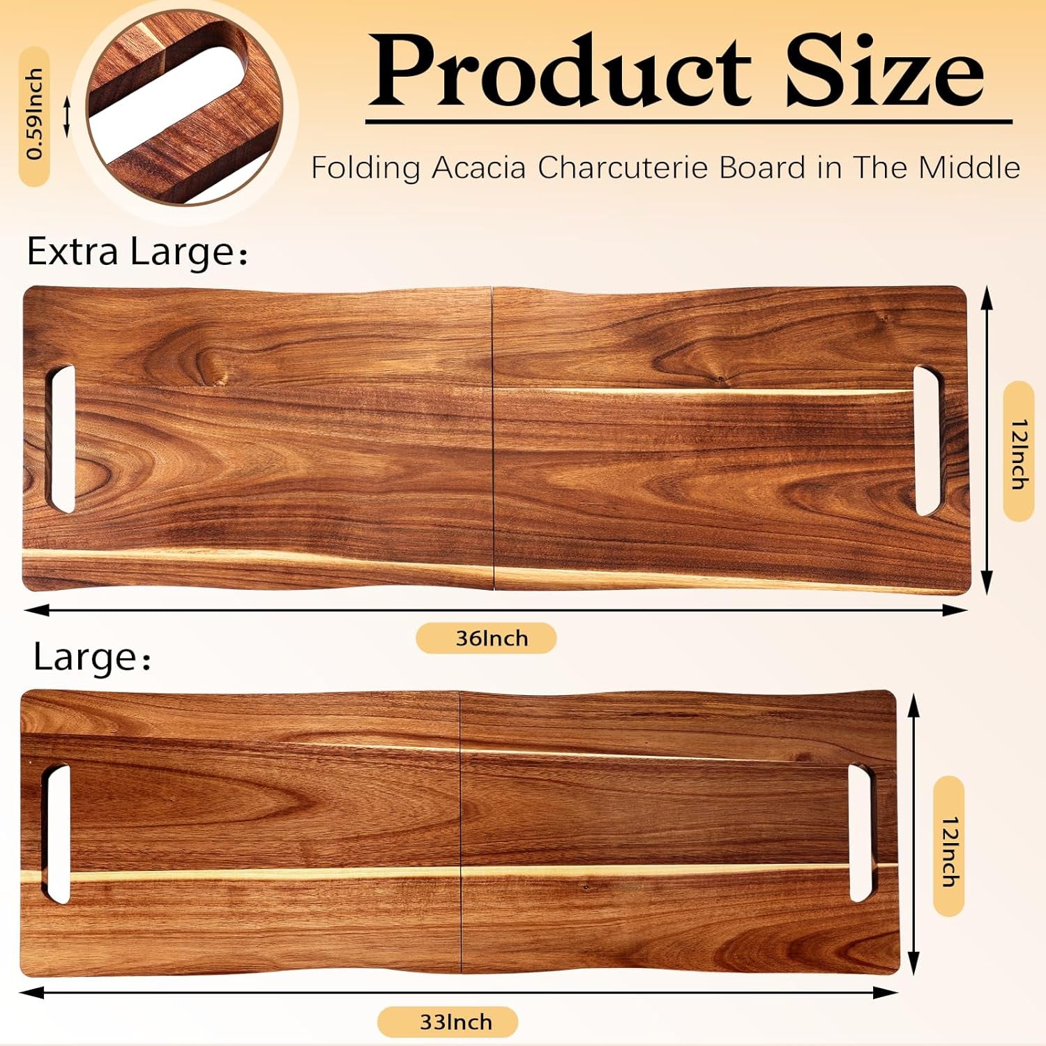 Grand Acacia Serving Board