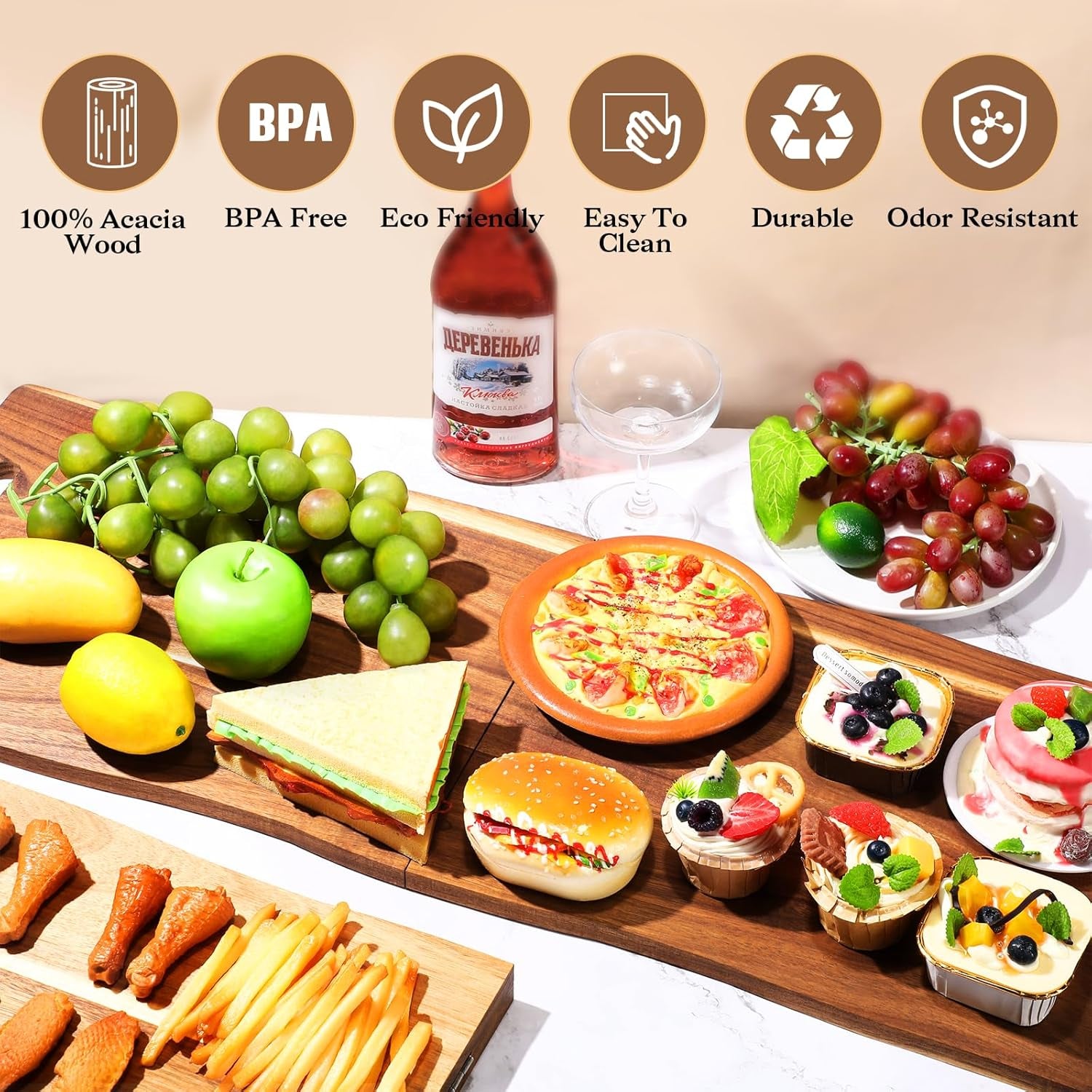 Grand Acacia Serving Board