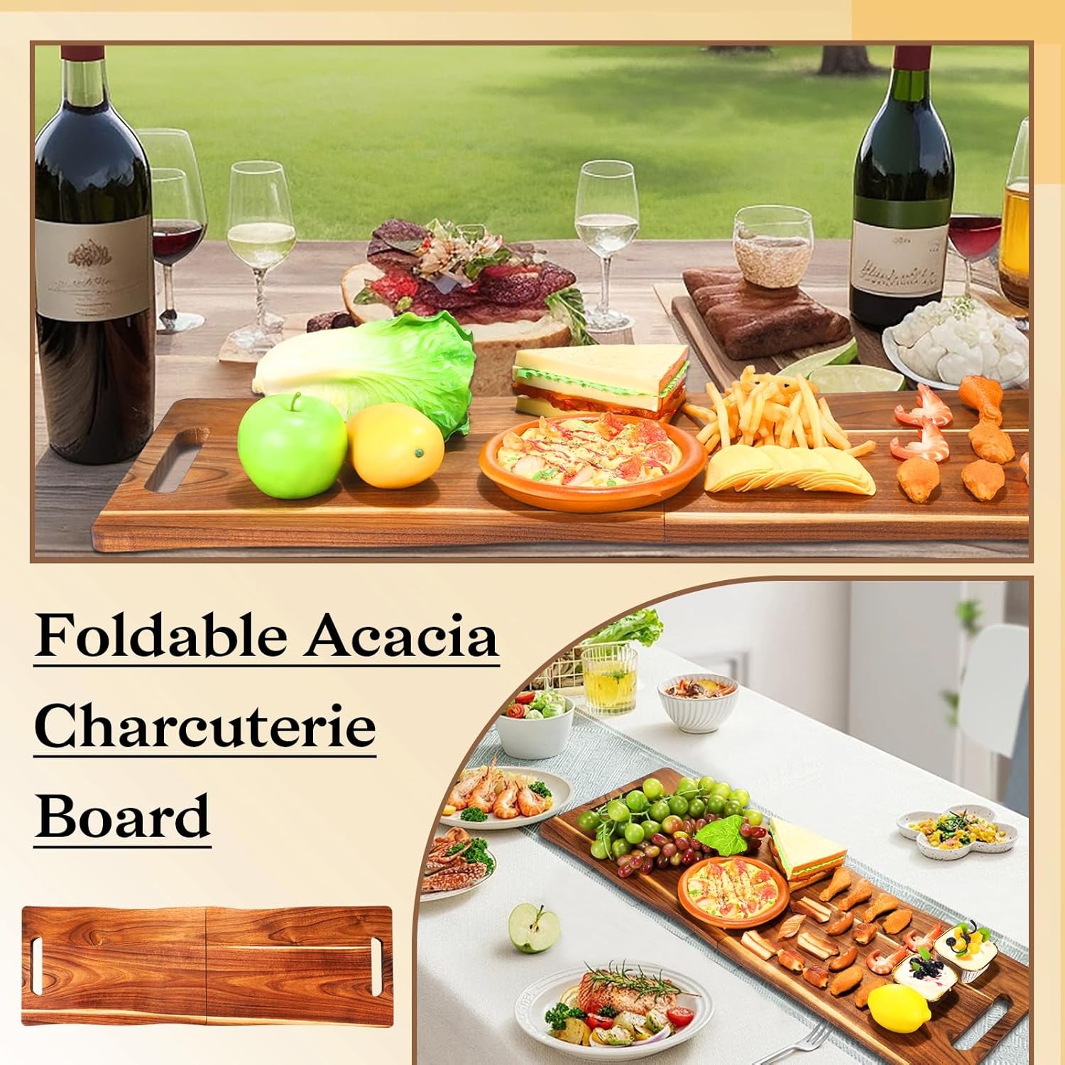 Grand Acacia Serving Board