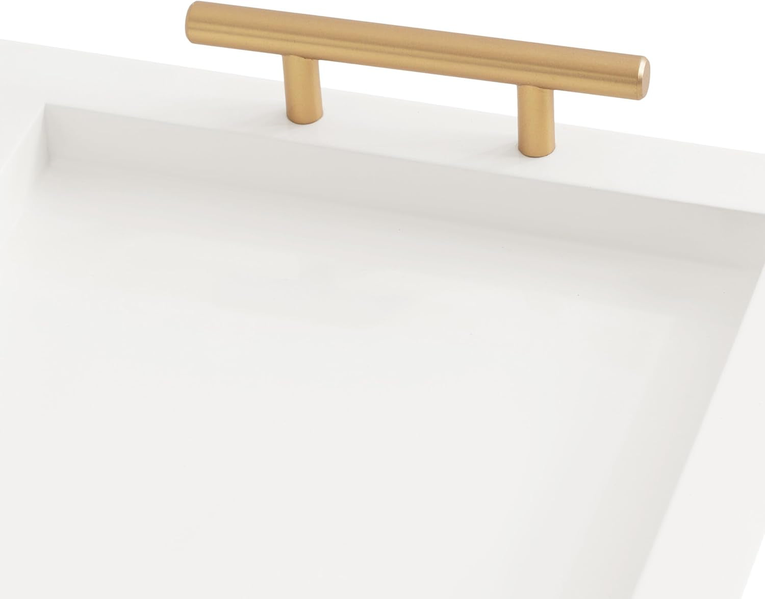 White & Gold Serving Tray