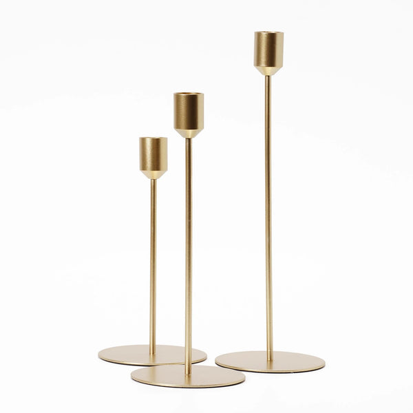 Gilded Tealight Holders, Set of 3