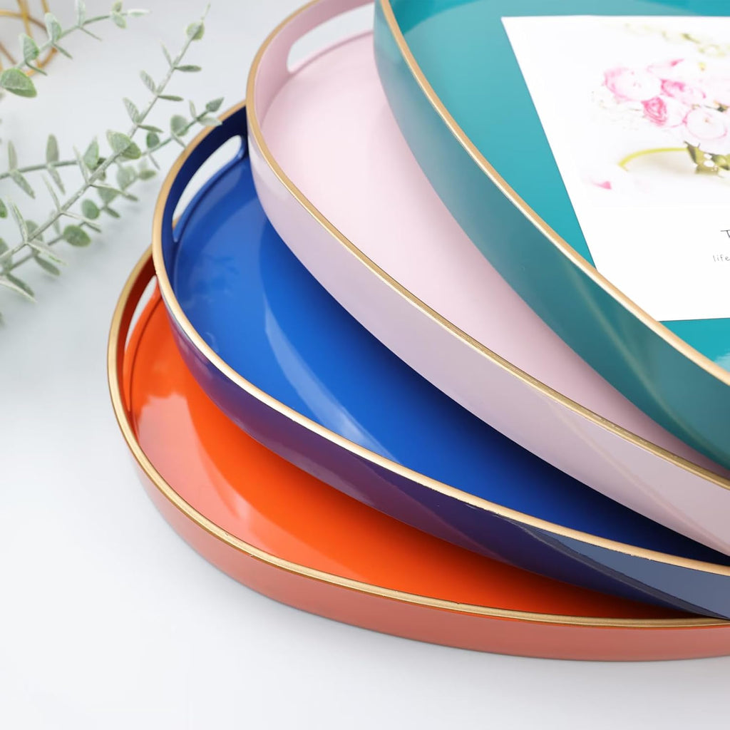Gold Oval Serving Tray